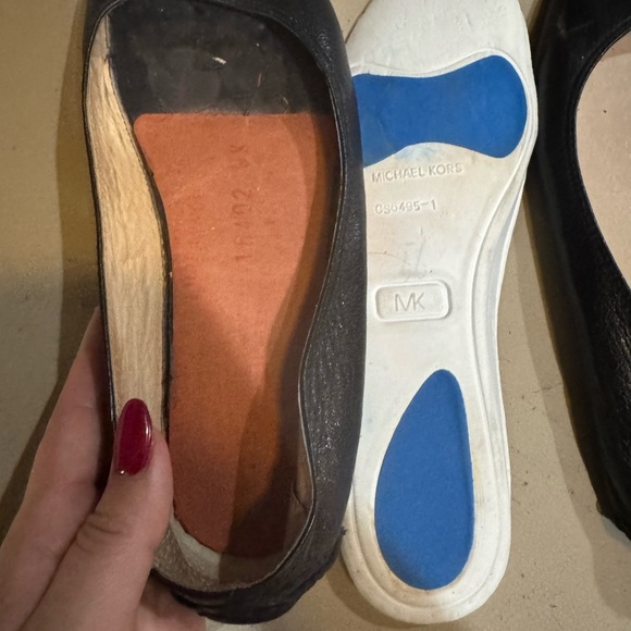 Michael Kors Women's Leather Logo Top Driver Ballet Flats, Black, Size 9.5 - Picture 6 of 8